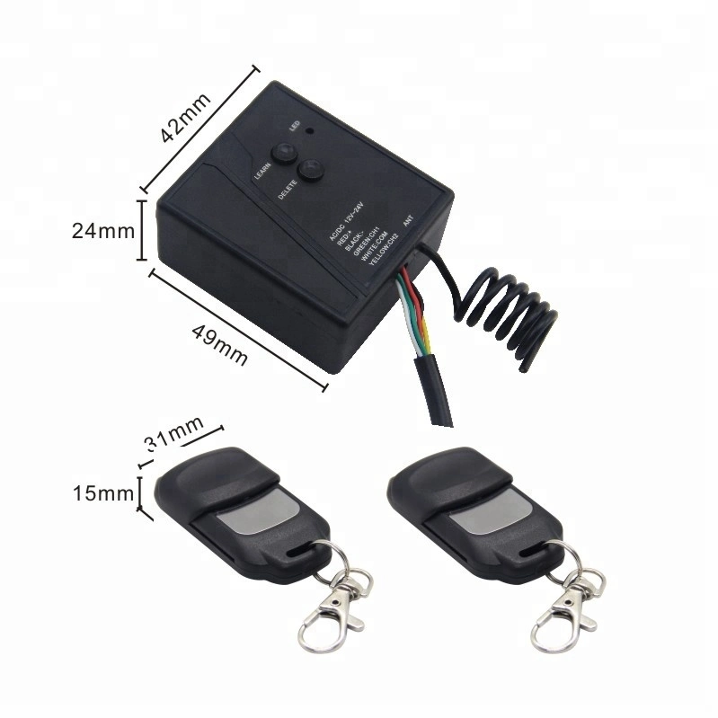Wireless 2 Way RC Transmitter and Receiver for Garage Door Opener