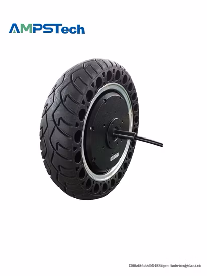 AMPS 12 Inch 30nm 48VDC Brushless Wheel Hub Servo Motor IP67 Waterproof for Robot Agv Outdoor Delivery Robot